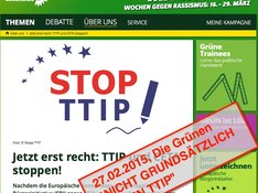 Sind die GRÜNEN nun für oder gegen TTIP und CETA? Auf jeden Fall deutlich auf Kurs zur unkritischen Regierungsbeteiligung mit Scholz