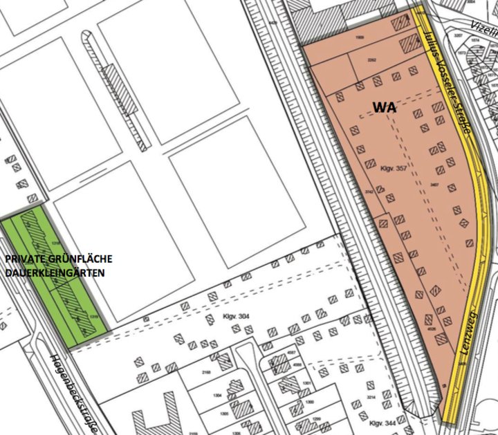 Bebauungsplan-Entwurf Julius-Vosseler-Straße II