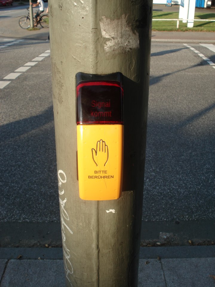 Bettelampel in Stellingen