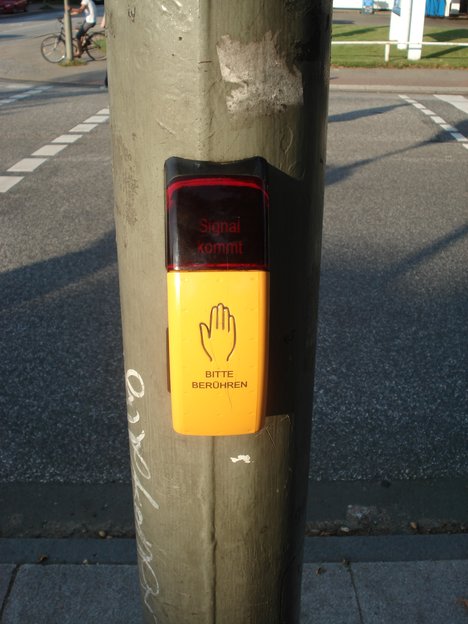 Bettelampel in Stellingen