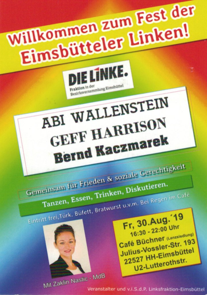 Fest 2019, DIE LINKE. Eimsbüttel Fest 2019, DIE LINKE. Eimsbüttel